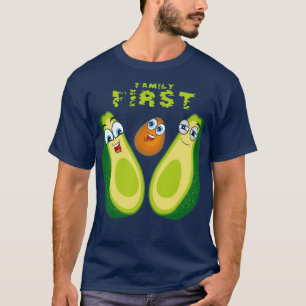 Camiseta La familia de aguacates de aguacates de aguacate