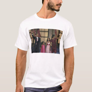 Camiseta La familia de Barak Obama agita en la última noche