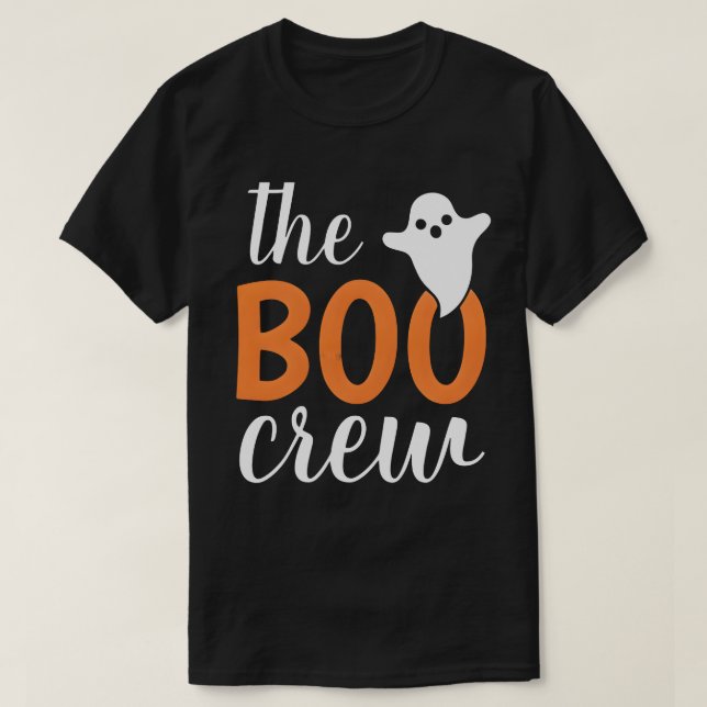 Camiseta La familia de Boo Crew Naranja Halloween (Diseño del anverso)