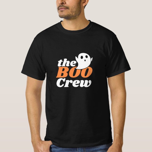 Camiseta La familia de Boo Crew Naranja Halloween (Anverso)