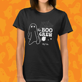 Camiseta La familia de Boo Crew White Halloween coincidiend