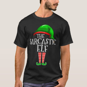 Camiseta La familia de elfos sarcásticos Grupo de Navidad c