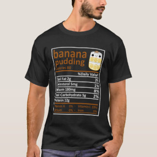 Camiseta La familia de la nutrición de los pudding de pláta