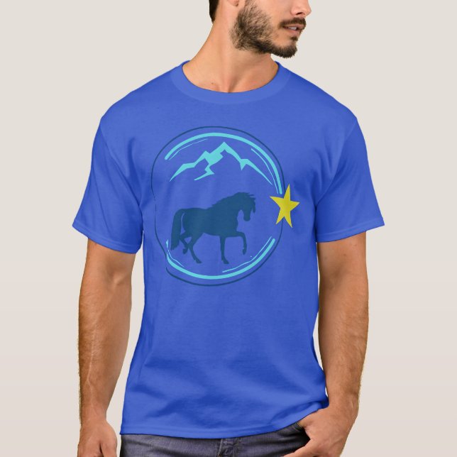 Camiseta La familia de las estrellas del caballo (Anverso)