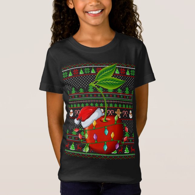 Camiseta La familia de los amantes de las frutas del cerezo (Anverso)