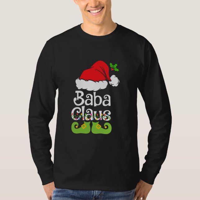 Camiseta La familia de los camisas de Baba Claus coincide c (Anverso)