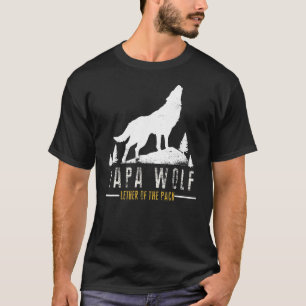 Camiseta La familia de los hombres lobo Pack Papa Wolf para