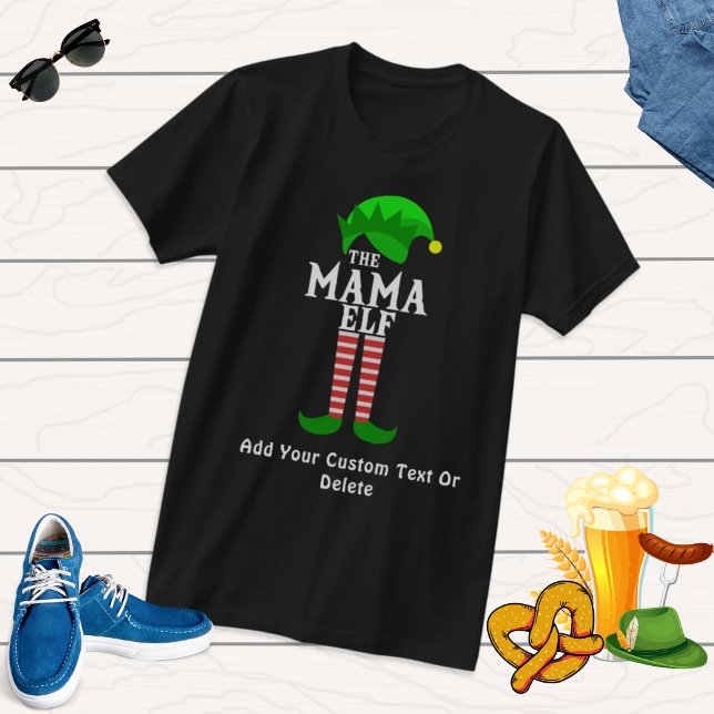 Camiseta La familia de los Navidades del ELF Mama coincidie (Subido por el creador)
