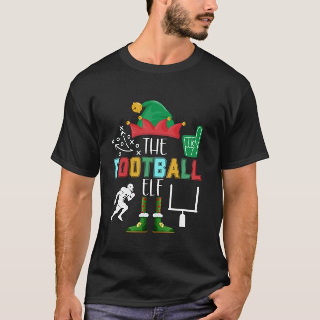 Camiseta La familia de los Navidades elfos de fútbol que co (Anverso)