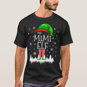 Camiseta La familia de los Navidades Mimi Elf que cotejan p