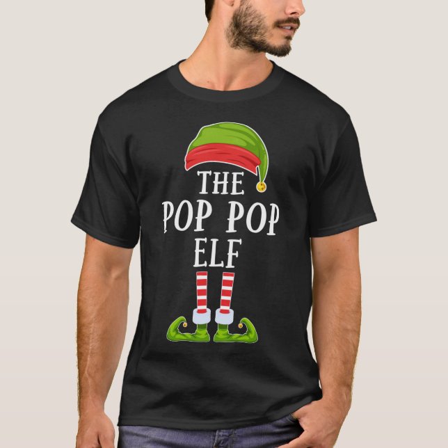 Camiseta La familia de los Navidades pop-elf iguala pijamas (Anverso)