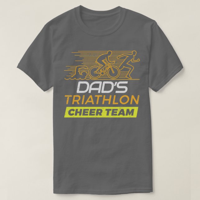 Camiseta La familia de los partidarios de la Triatlón Dads  (Diseño del anverso)