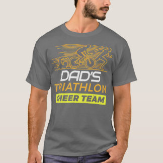 Camiseta La familia de los partidarios de la Triatlón Dads