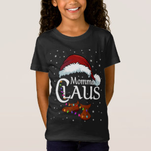 Camiseta La familia de mamá Claus coincide con la mami Clau