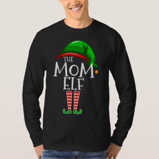 Camiseta La familia de mamá Elf, Navidades coincidentes, re