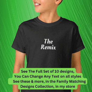 Camiseta La familia de música Remix Encore, etc