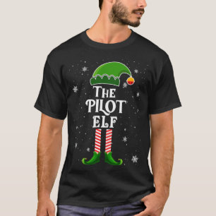 Camiseta La familia de Navidades divertidos del Elf Piloto