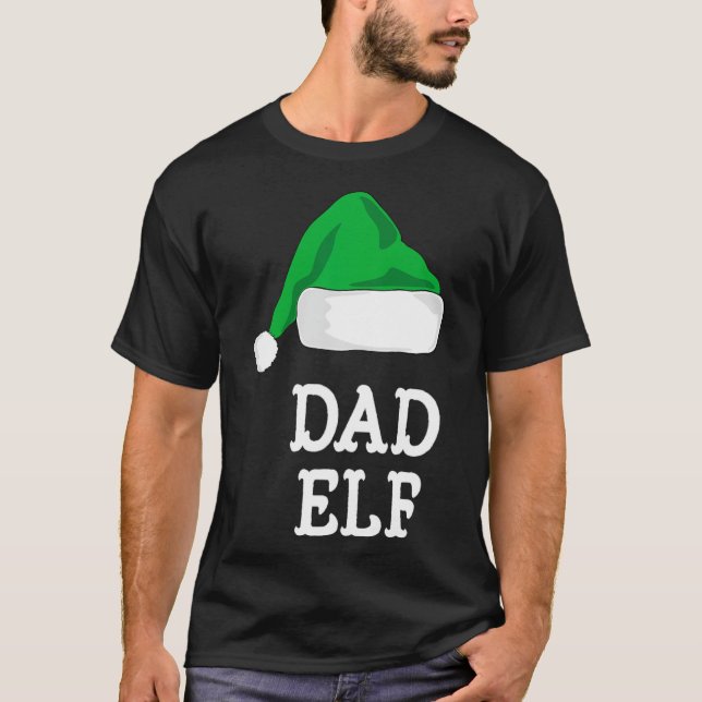 Camiseta La Familia De Navidades Elf De Papá Que Coinciden  (Anverso)