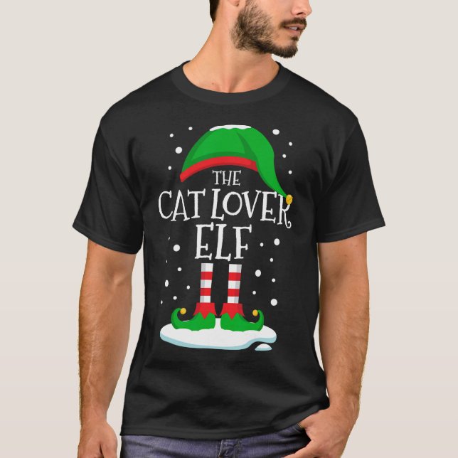 Camiseta La familia de Navidades mayores de Cat Lover coinc (Anverso)