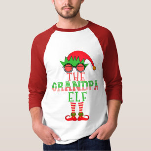 Camiseta La familia del abuelo elfo pijama de Navidad a jue