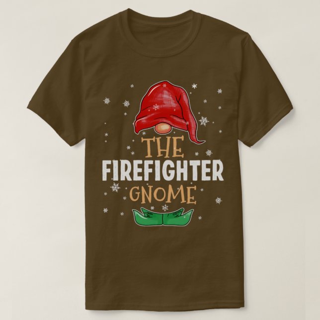 Camiseta La familia del bombero Gnome coincide con los Navi (Diseño del anverso)