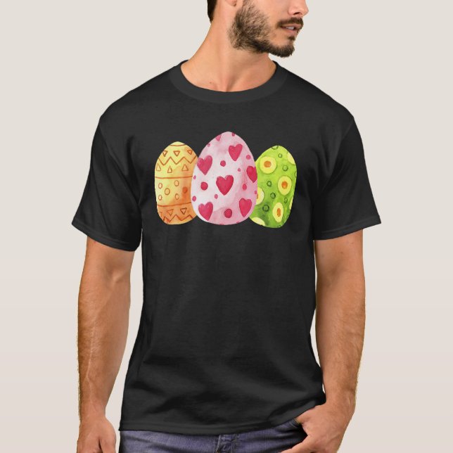 Camiseta La familia del Día de Pascua de Huevos Cutos coinc (Anverso)