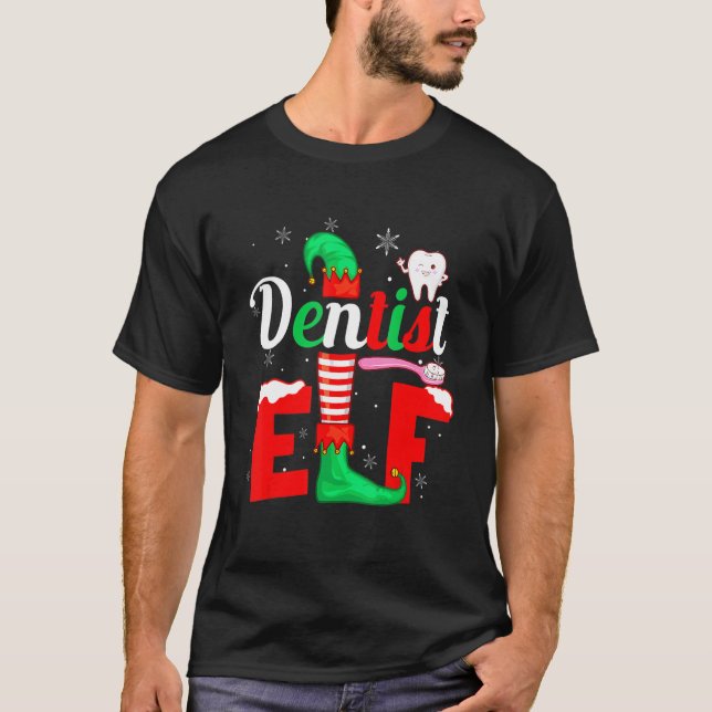 Camiseta La familia del elfo dentista coincidiendo con el J (Anverso)