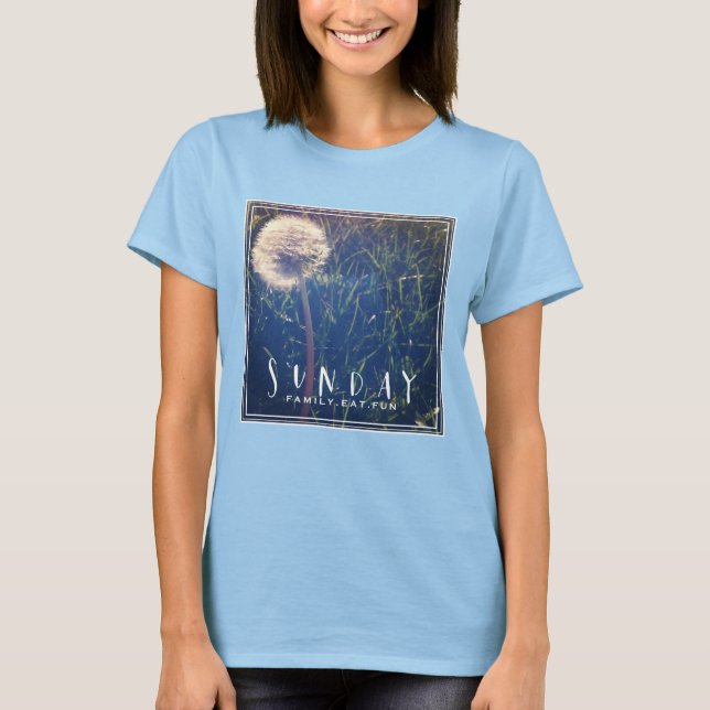 Camiseta La familia dominical come diversión (Anverso)