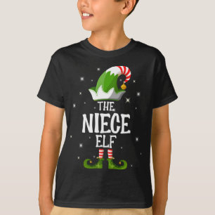 Camiseta La familia Elf de la sobrina Navidades coincidente