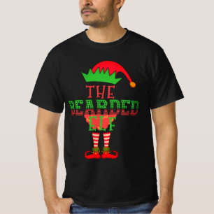 Camiseta La Familia Elfo Barbudo Pijama de Navidad a Juego