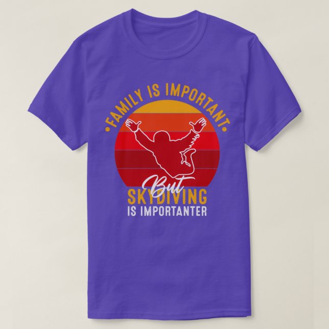 Camiseta La Familia Es Importante, Pero El Buceo Es Importa (Diseño del anverso)