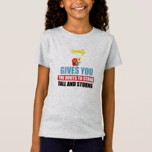 Camiseta La familia es raíz de la postura