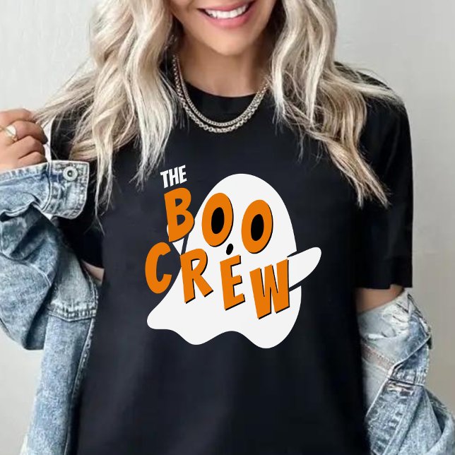 Camiseta La familia fantasma Boo Crew Halloween Black (The Boo Crew Ghost Family Halloween Black T-Shirt
)