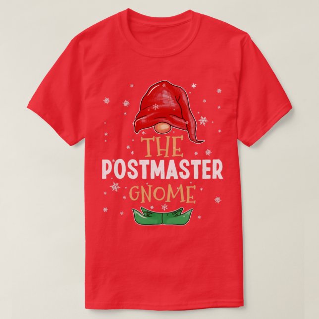 Camiseta La familia Gnome del maestro de póster y sus Navid (Diseño del anverso)