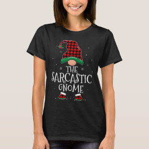 Camiseta La familia Gnome Xmas sarcástica coincidiendo con 