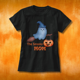 Camiseta La familia Halloween de mamá, fantasmagórica, coin