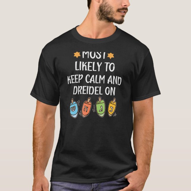 Camiseta La familia judía Hanukkah más probablemente soñada (Anverso)
