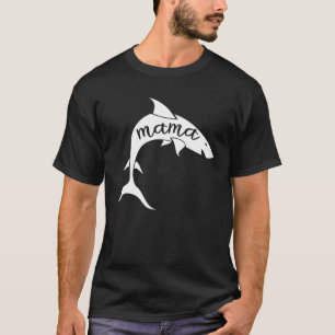 Camiseta La familia Mama Shark coincide con el día de la ma