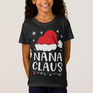 Camiseta La familia Nana Claus coincide con Nana Claus Paja