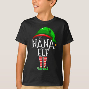 Camiseta La familia Nana Elf que compite con los Navidades 