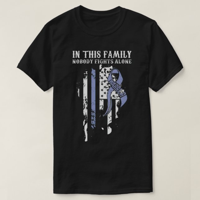 Camiseta La familia no lucha solo contra los regalos de cán (Diseño del anverso)