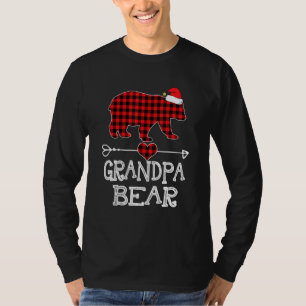 Camiseta La familia Pajama del oso del abuelo de la cama ro