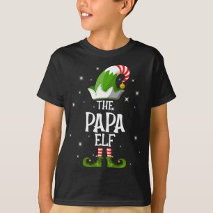 Camiseta La familia Papa Elf coincide con los Navidades