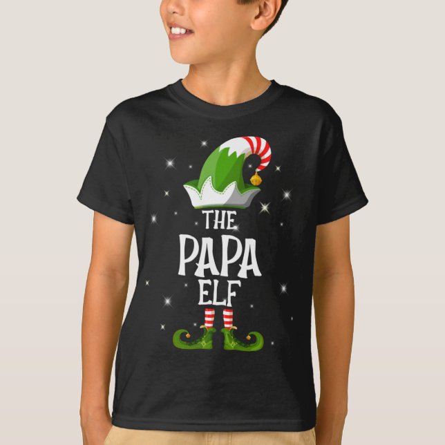Camiseta La familia Papa Elf coincide con los Navidades (Anverso)