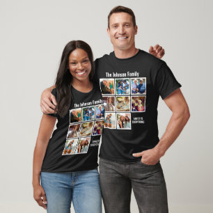 Camiseta La familia personalizada es todo Collage de fotos