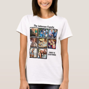 Camiseta La familia personalizada es todo Collage de fotos