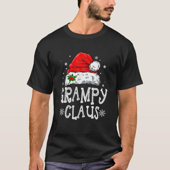 Camiseta La familia Red Plaid Grampy Claus Santa Xmas (Anverso)