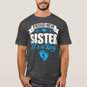 Camiseta La familia retro se enorgullece de ser nueva herma