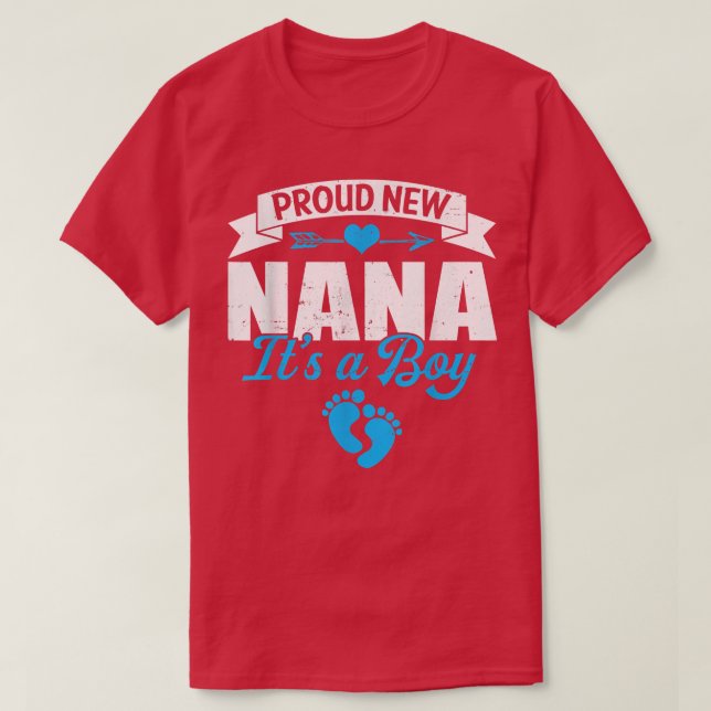 Camiseta La familia retro se enorgullece de ser nueva Nana (Diseño del anverso)