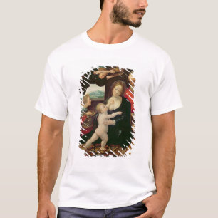Camiseta La familia santa, 1522 (aceite en el panel)